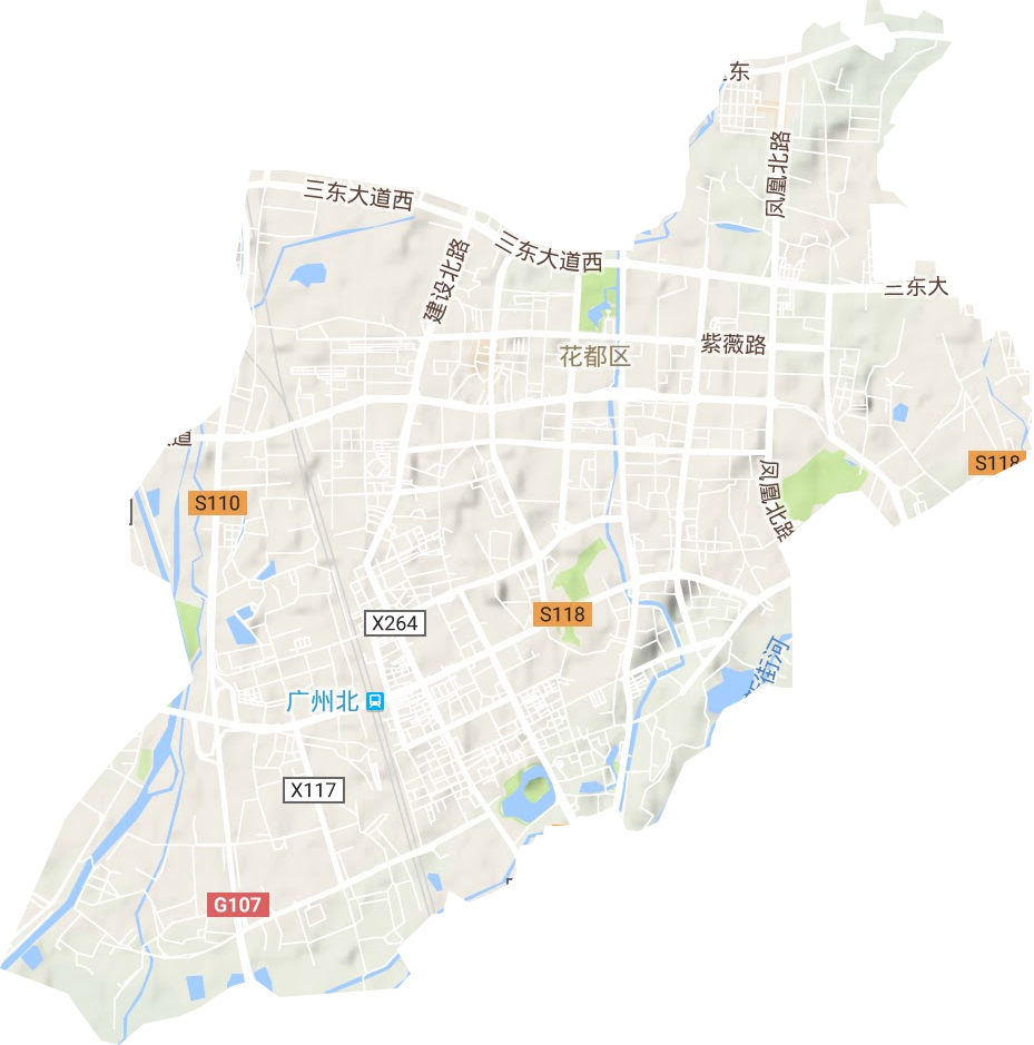 新华街道地形地图