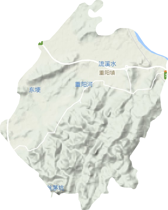 重阳镇地形地图