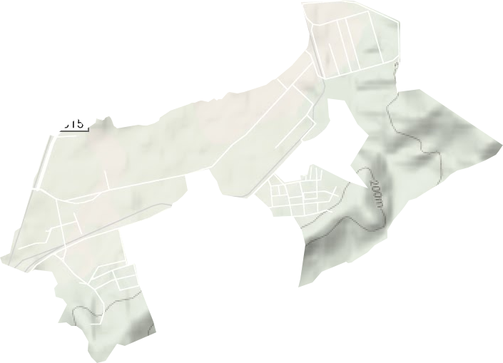松山街道地形地图