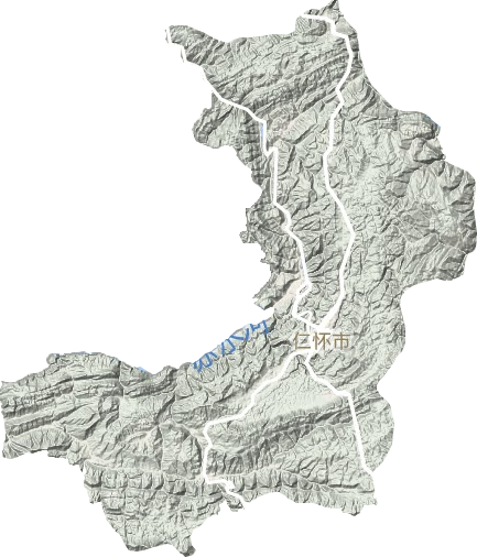 仁怀市地形地图