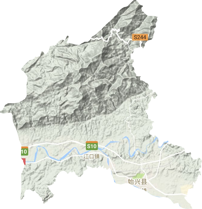 太平镇地形地图