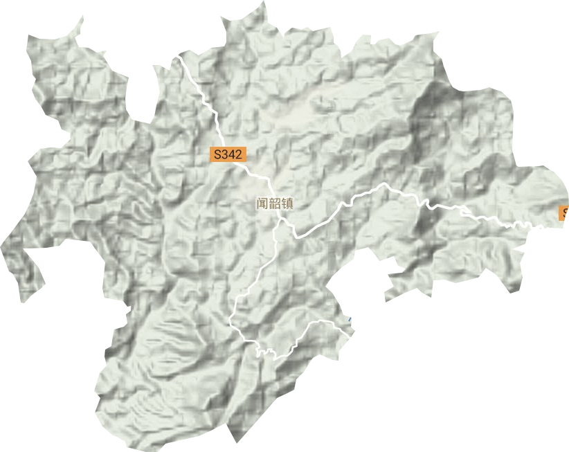 闻韶镇地形地图