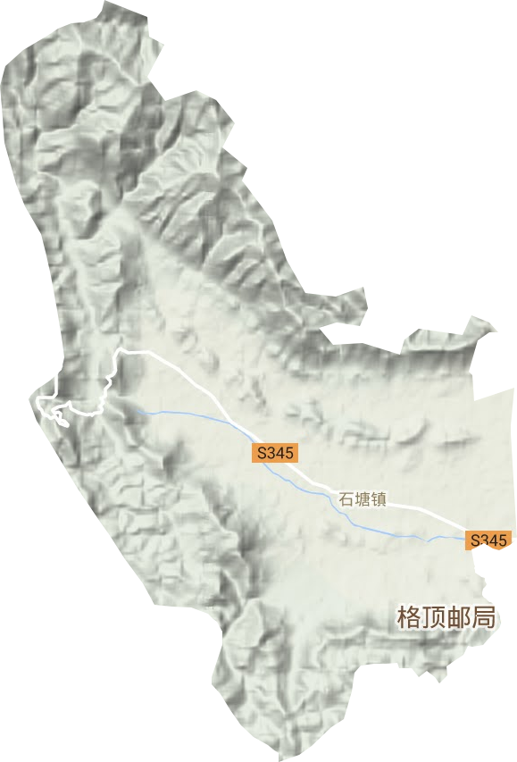 石塘镇地形地图