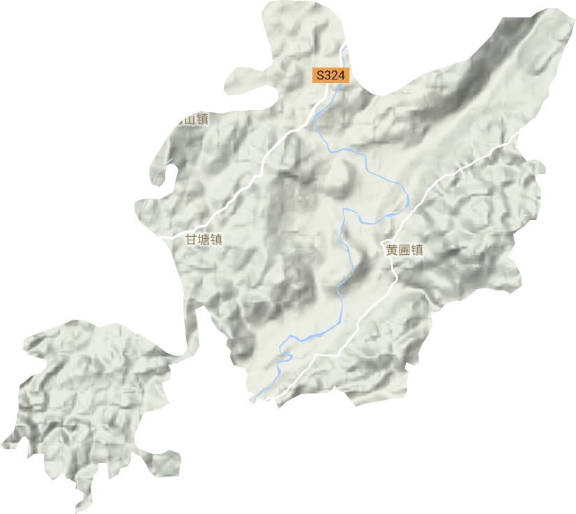 黄圃镇地形地图