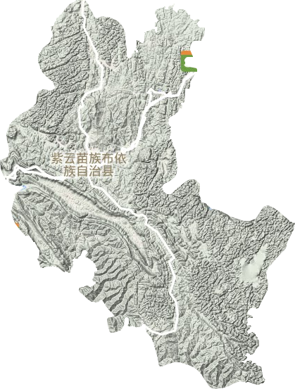 紫云县地形地图
