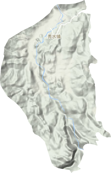 秀水镇地形地图