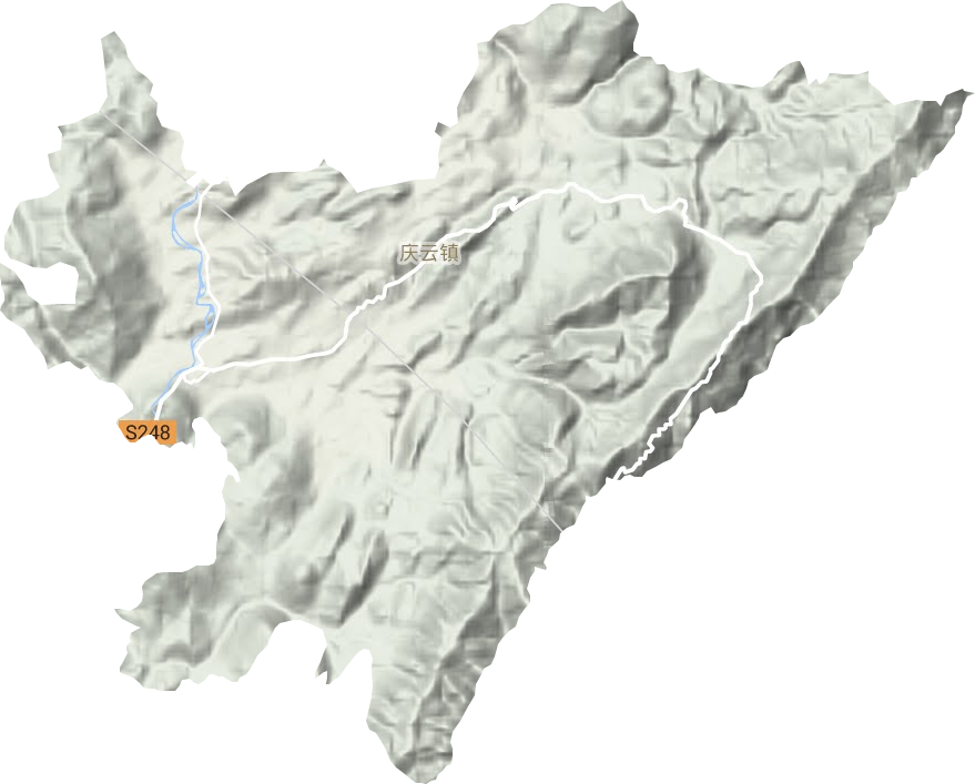 庆云镇地形地图