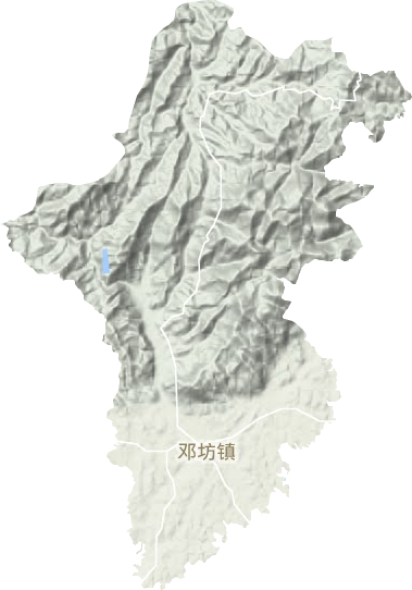 邓坊镇地形地图