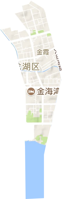 金霞街道地形地图