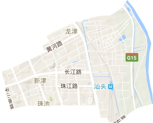 新津街道地形地图