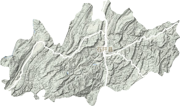 石阡县地形地图