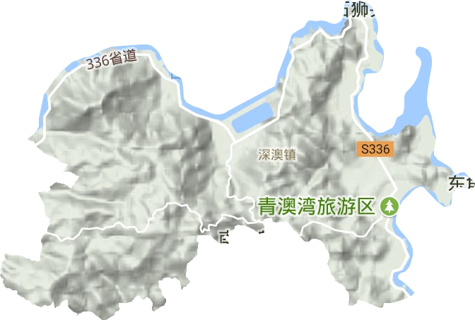 深澳镇地形地图