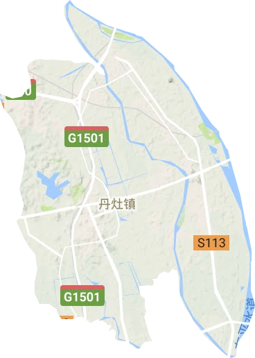 丹灶镇地形地图