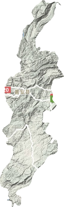 普安县地形地图