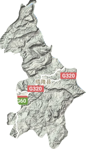 晴隆县地形地图
