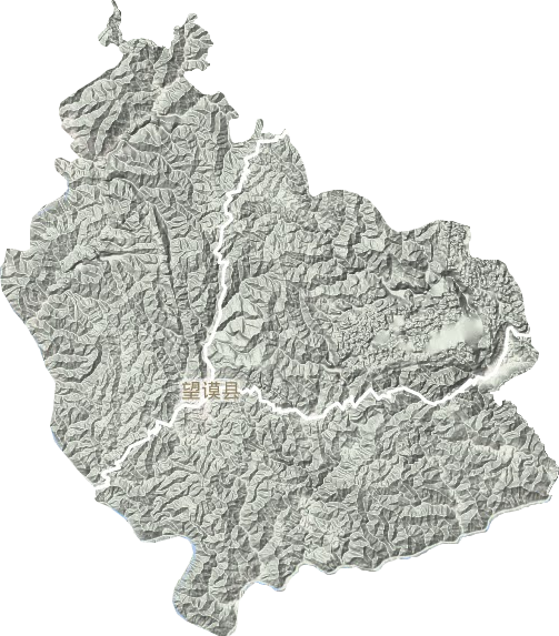 望谟县地形地图