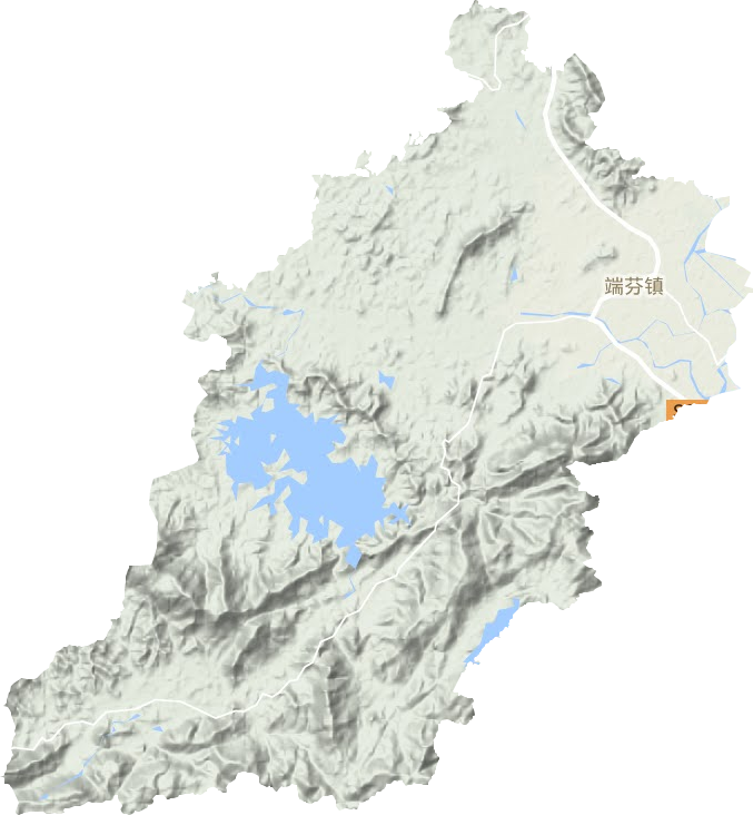 端芬镇地形地图