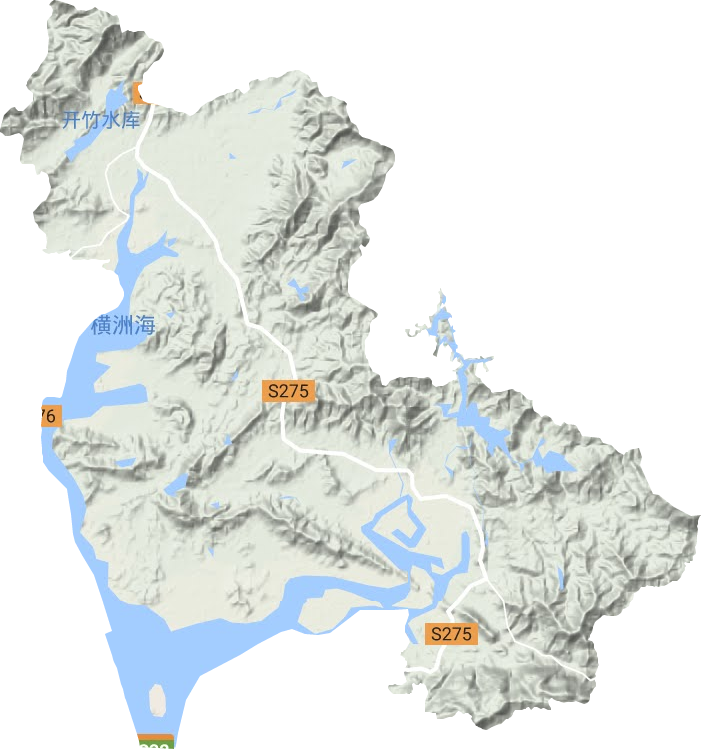 深井镇地形地图