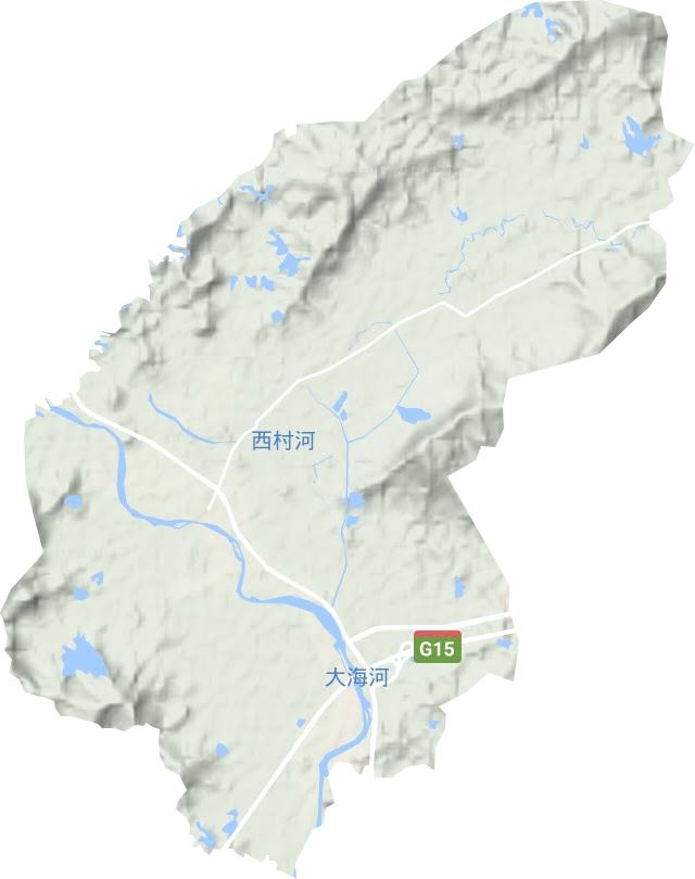 沙塘镇地形地图