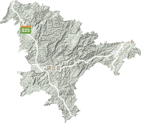 镇远县地形地图