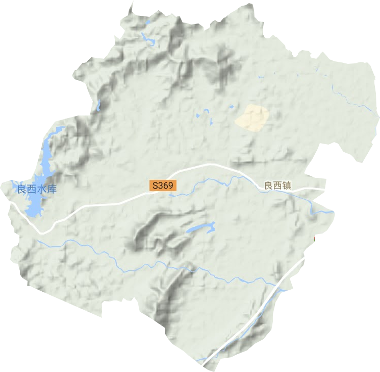 良西镇地形地图
