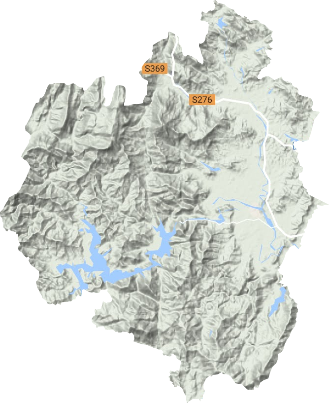 大田镇地形地图