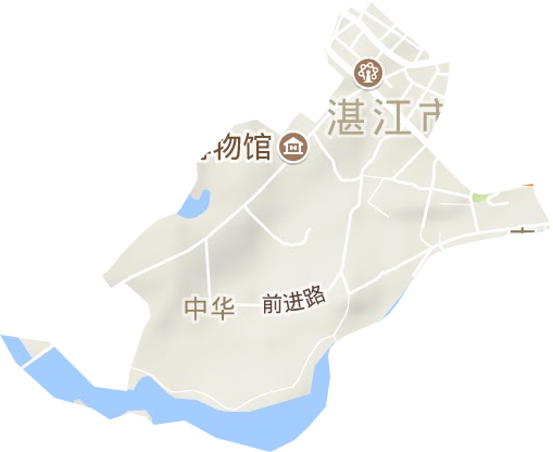 中华街道地形地图
