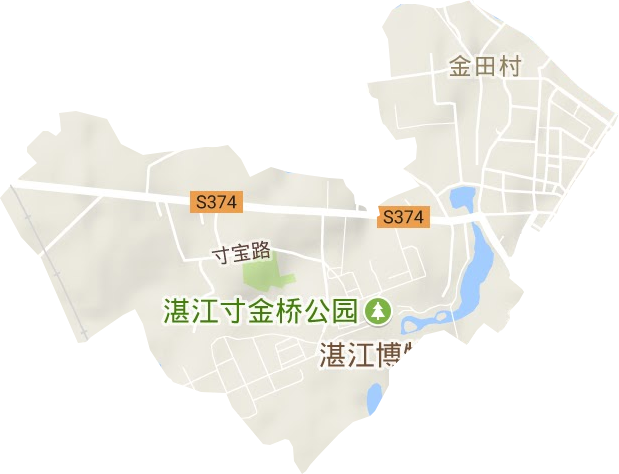 寸金街道地形地图