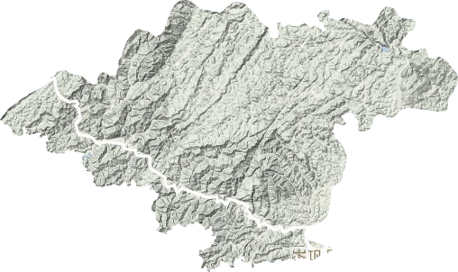 岑巩县地形地图