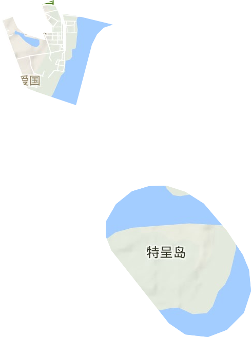 爱国街道地形地图