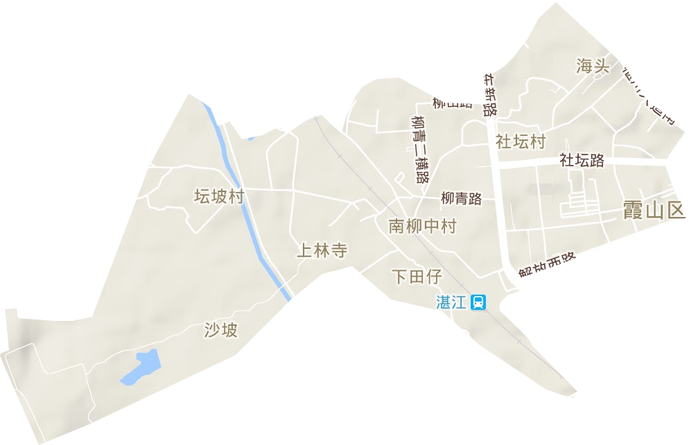东新街道地形地图