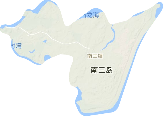 南三镇地形地图