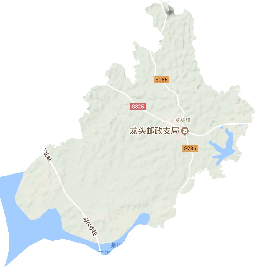 龙头镇地形地图