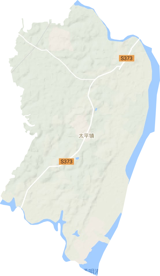 太平镇地形地图
