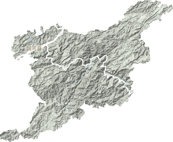 剑河县地形地图
