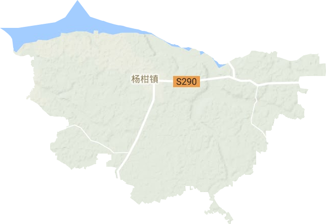 杨柑镇地形地图