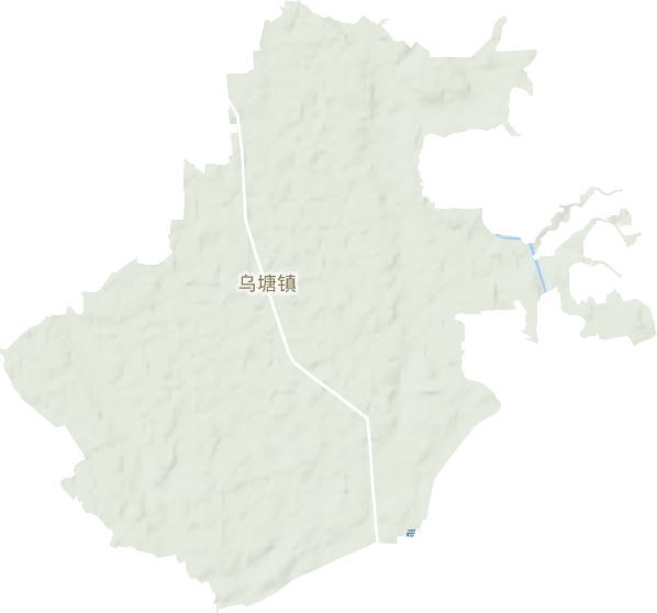 乌塘镇地形地图