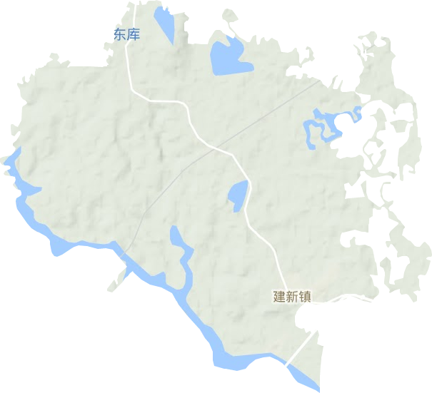 建新镇地形地图
