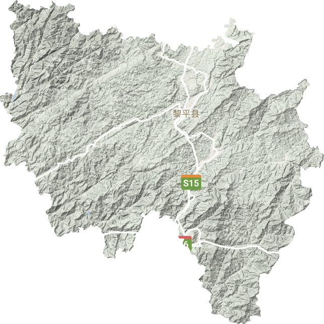 黎平县地形地图