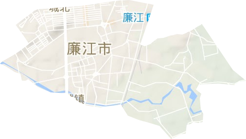 罗州街道地形地图