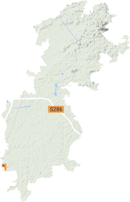 石城镇地形地图