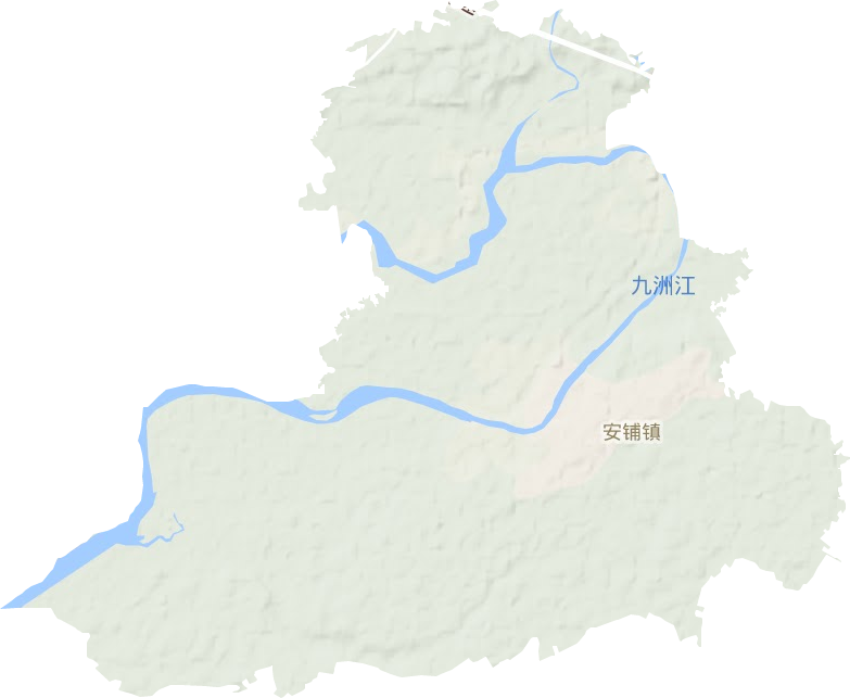 安铺镇地形地图