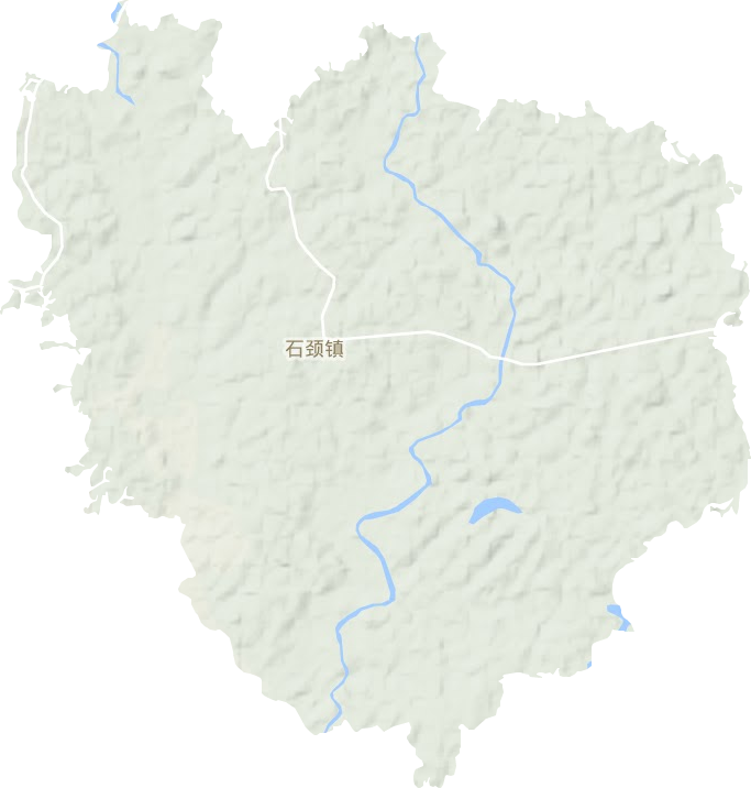 石颈镇地形地图