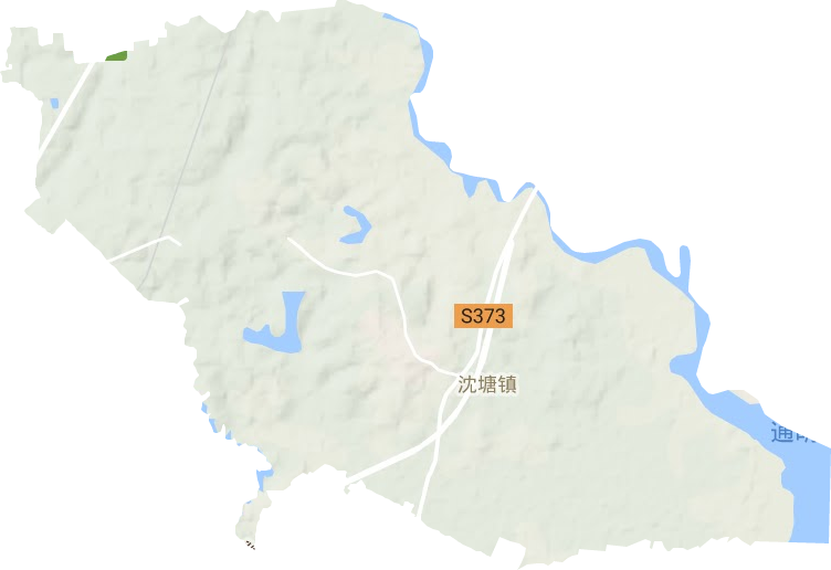 沈塘镇地形地图