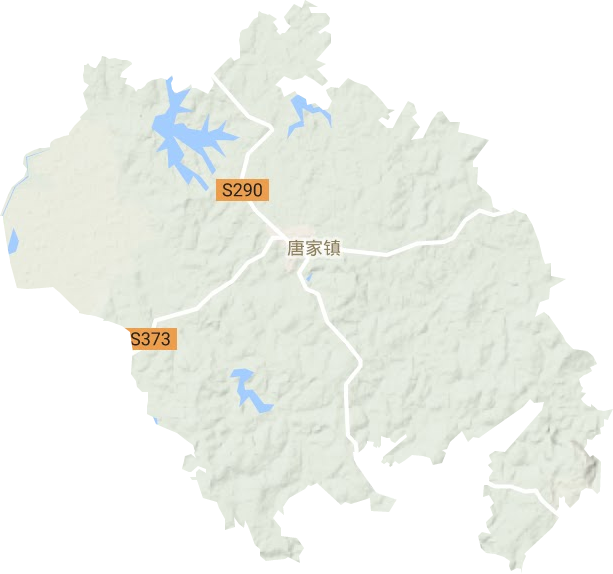 唐家镇地形地图