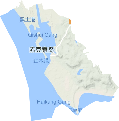 企水镇地形地图
