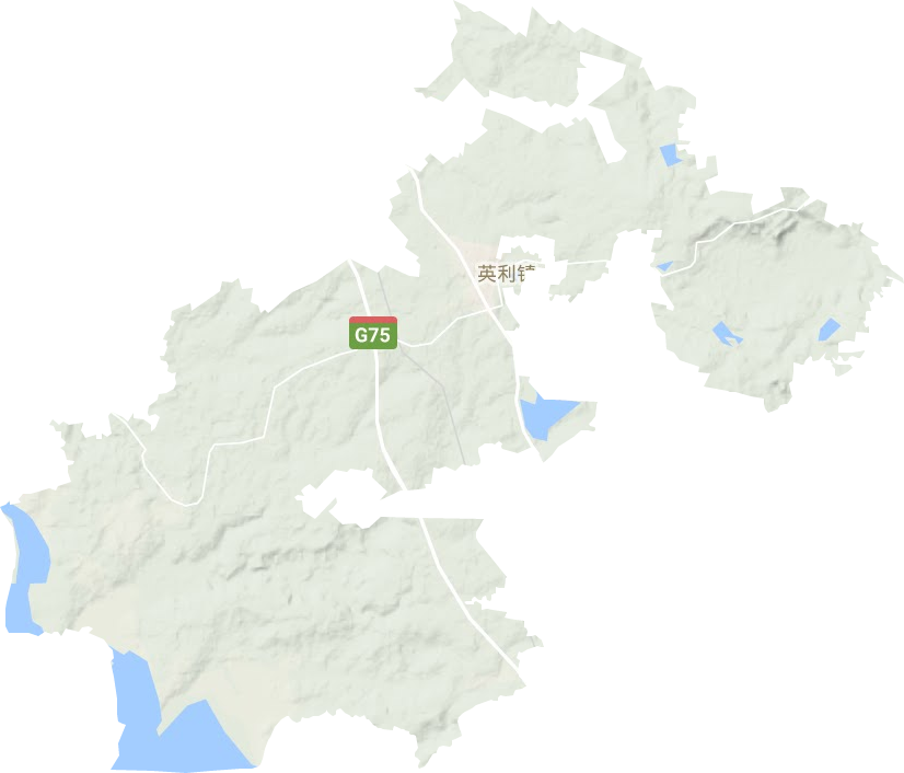 英利镇地形地图
