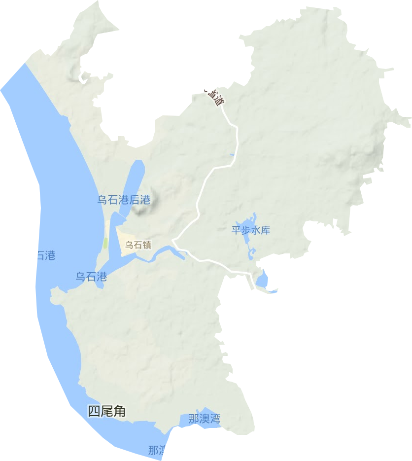 乌石镇地形地图
