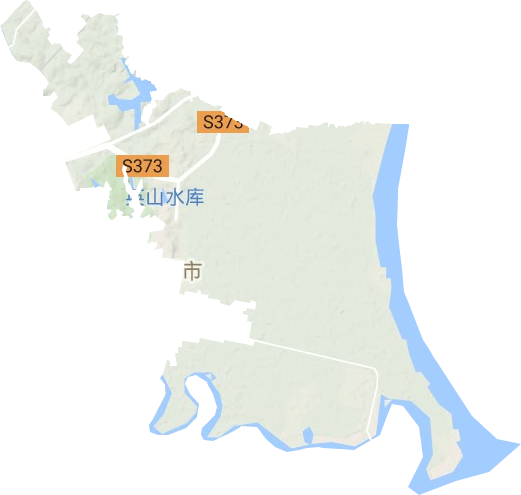 附城镇地形地图