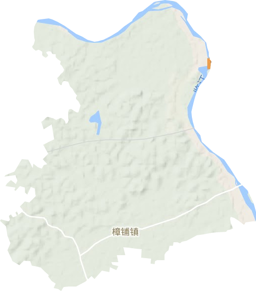 樟铺镇地形地图